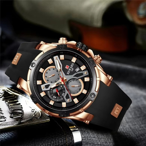 REWARD Relojes Nuevos para Hombre, Reloj de Marca con Esfera Grande, Reloj de Pulsera Deportivo de Cuarzo con Correa de Silicona, Cronógrafo Deportivo - Product Image 6