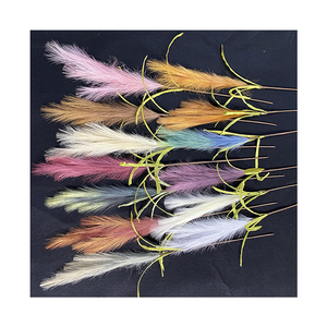 Lông Nhân Tạo Trang Trí Lưỡi Gà Đơn Dài Lớn 5 Nhánh 3 Lá Nhà Cung Cấp Trung Quốc Bán Sỉ - Product Image 1