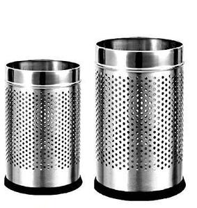 Parasnath ensemble de poubelles ouvertes en acier inoxydable petite poubelle de 6L et 18L capacité 7 \ "x 10 \" et 10 \ "x 14 \" 2 pièces - Product Image 6