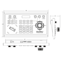 Controlador de Cámara PTZ SEETEC KBC10 con Joystick y Teclado, Directo de Fábrica OEM, para Control de Transmisiones en Vivo y Conferencias