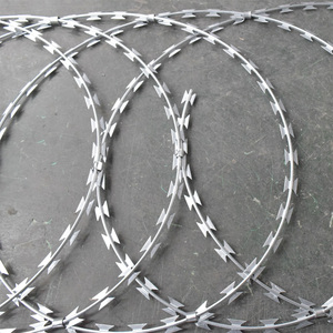 Hot Dipped Galvanized Concertina <strong>Razor</strong> <strong>Wire</strong> for Chain Link Fence Security - Product Image 3