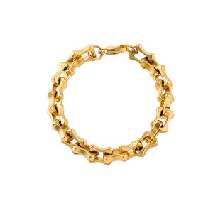 <b>Men</b> Stainless Steel Bracelet Chains Multi Style | 18K PVD Gold Waterproof Non Tarnish <b>Mens</b> Chain Bracelets Bulk Wholesale - Product Image 5