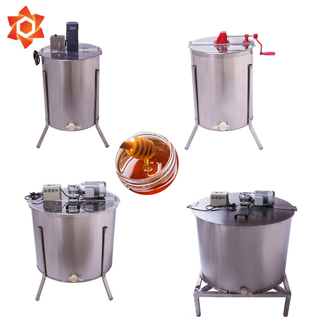 OEM ODM XUANHUA Factory Semi-automatic Honey Centrifuge Electric Honey Extractor Beekeeping Equipment