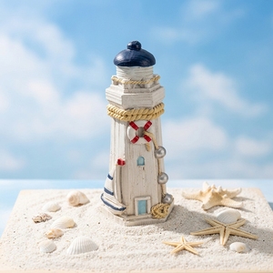 <span class=keywords><strong>Phare</strong></span> en résine 3D personnalisé, souvenir côtier, jouet pour enfant, décoration de gâteau, statue nautique, accents décoratifs, artisanat écologique - Product Image 1