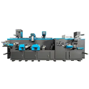 HONTEC FD-350ES Combined post press equipment for two-step two-color printing of e-type and S-type flexo printing for Self-adhe
