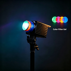 Faretto LED Bicolore <span class=keywords><strong>da</strong></span> 50W per Studio Video con Telecomando, Ideale per Trucco, YouTube e Uso Fotografico - Product Image 2