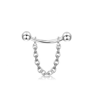 Gaby nouvel arrivage, pont de nez en acier inoxydable avec chaîne, anneau de sourcil, <span class=keywords><strong>piercing</strong></span> de corps, bijoux en gros - Product Image 4