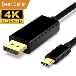 Baixo MOQ OEM ODM Personalizado 1m 2m 3m UHD USB Tipo C para DP 8K 60Hz USB-C para Displayport 1.4 Cabo para Macbook PC TV HDTV