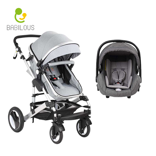 Aluminium Alloy Fashion 4 Wheel Baby 3 in 1 Luxe Baby Poussette Baby Stroller