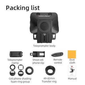 Bestview T3 Teleprompter Professionale per Interviste, Presentatori, Schermo Grande per DSLR, iPad, <span class=keywords><strong>Radio</strong></span> e Trasmissioni TV - Product Image 5