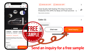 Échantillon gratuit PPF hydrophobe brillant carrosserie complète voiture TPH <span class=keywords><strong>Film</strong></span> de protection anti-rayures et résistant aux UV <span class=keywords><strong>Film</strong></span> de protection de peinture - Product Image 2