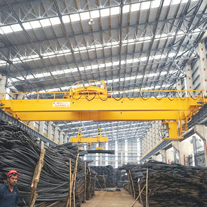 Grúa magnética de doble viga giratoria superior de acero de 10 toneladas, proveedor de grúa magnética de <span class=keywords><strong>puente</strong></span> - Product Image 2