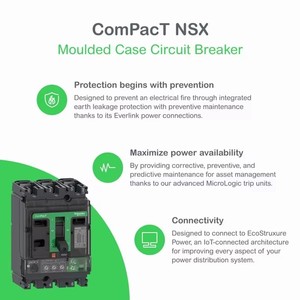 Disjoncteur Schneider Mccb NSX400F TMD 400 3P3D F C40F3TM400 NSX400F TMD 400 4P4D F C40F4TM400 - Product Image 4