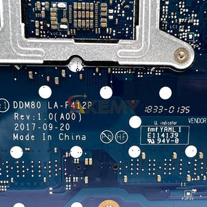 LA-F412P มาพร้อมกับซีพียู <span class=keywords><strong>MX130</strong></span>เมนบอร์ด I5 I7 8th สำหรับ Dell Latitude 5590 CN-0P50J0มาเธอร์บอร์ด0630XH แล็ปท็อป100% DDR4ทดสอบได้อย่างเต็มที่ - Product Image 6