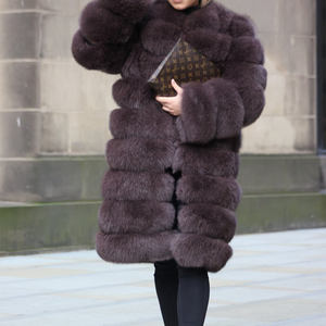 <span class=keywords><strong>Fantastique</strong></span> Manteau en fourrure de <span class=keywords><strong>renard</strong></span> court et doux détachable en gros, veste en fourrure, fourrure longue grise personnalisée 6 en 1 - Product Image 3