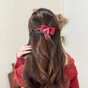 Eco-Friendly Feminine Hairpin in Small & Fruity Style Large Hair Volume Shark Clip Back Head Plush Gripper for Valentine's Day - Product Image 2