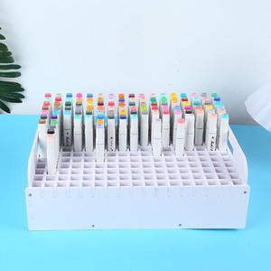 Soporte <span class=keywords><strong>de</strong></span> exhibición <span class=keywords><strong>de</strong></span> bolígrafos DIY blanco, estante <span class=keywords><strong>de</strong></span> almacenamiento <span class=keywords><strong>de</strong></span> marcadores <span class=keywords><strong>de</strong></span> gran capacidad, <span class=keywords><strong>organizador</strong></span> <span class=keywords><strong>de</strong></span> lápices y marcadores <span class=keywords><strong>de</strong></span> arte <span class=keywords><strong>de</strong></span> madera y plástico para escritorio - Product Image 5