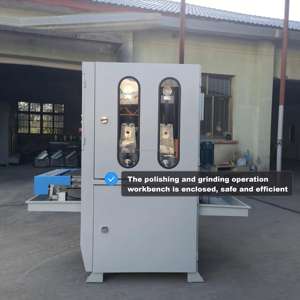 آلة أوتوماتيكية لتلميع وإزالة الحواف الحادة من الصفائح المعدنية للأجزاء المقطوعة والمختومة، جلاخة حزامية عريضة - Product Image 3