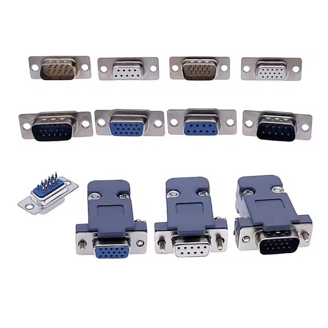 DB9 connector core VGA Pl9pin port socket female Male D type adapter D SUB DB15