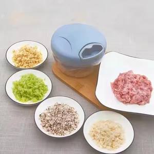 Home <b>Kitchen</b> Manual Ginger Grinder Garlic <b>Mud</b> Splasher Multifunctional Vegetable Cutter Handheld Meat Grinder Modern Minimalist - Product Image 2