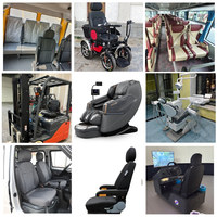 Sièges de course automobile personnalisés en mousse souple PU, sièges de course automobile en cuir PU, coussin de siège de massage