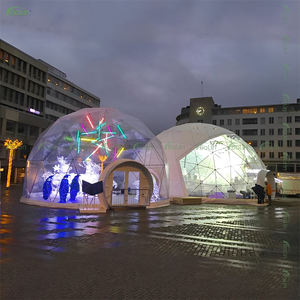 屋外高級インスタント透明イグルーテントドーム 4m クリアPVCイグルードームテント レストラン用 - Product Image 4