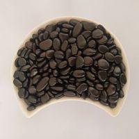 Высокополированная натуральная черная галечная каменная крошка для ландшафтного дизайна сада и виллы, белая речная галька типа «коббл»