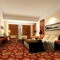 Tapis en laine Wilton tufté de luxe personnalisé, anti-bactérien, lavable, antidérapant, pour salle de banquet, hall d'hôtel, couloir, avec support en jute