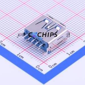 916-152A205EY10200 USB Connector Through hole Component (THT) Connector Type-A USB 3.0 Female Through Hole - Product Image 2