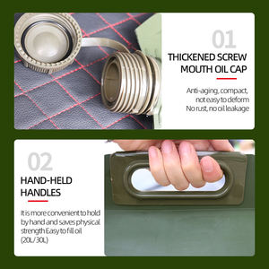 5L stockage d'huile vessies Portable Flexible pliable TPU Diesel essence huile carburant vessie réservoir sac pour voiture moto - Product Image 5