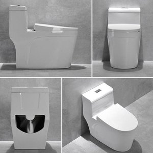 Nhà Máy Bán buôn <span class=keywords><strong>WC</strong></span> trắng gốm một mảnh nước Closet thiết bị vệ sinh nhà tắm nhà vệ sinh - Product Image 3