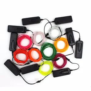 10M DIY Flexible Neon EL Wire Glow Rope Tape Cable String Lights For Party Dance Car Body Coat Decoration