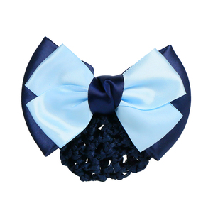 Outil de <span class=keywords><strong>coiffure</strong></span> professionnel Satin Bowknot Snood Net Barrette <span class=keywords><strong>pince</strong></span> à cheveux <span class=keywords><strong>chignon</strong></span> couverture filet à cheveux dentelle arc décor - Product Image 1