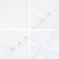 T-shirt en coton coréen en bambou, livraison directe