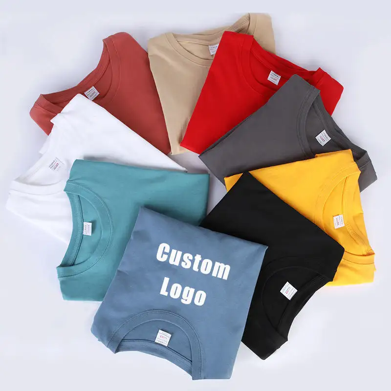 Men's t-shirts 100% cotton custom t shirt printing blank t-shirt tshirt plain tshirts with logo custom logo printed