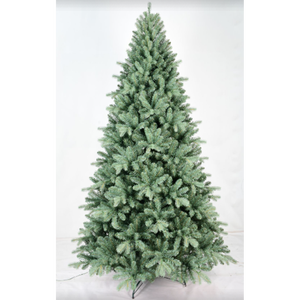 DEL 8ft albero di natale di lusso blu PE/PVC ibrido albero automatico filo di acciaio di alta qualità grandi dimensioni 180cm ferro decorato di lusso - Product Image 1