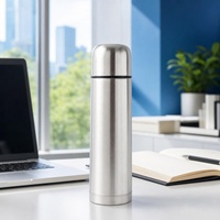 Botol Air Stainless Steel Anti Gores Berlapis Bubuk, Sublimasi, Desain Petualangan, Logo Kustom