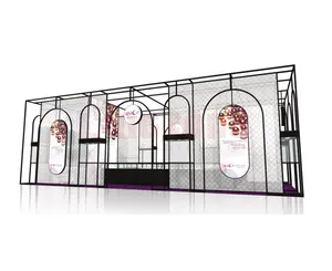 למעלה איכות 3*6m תא תצוגת נספח אלומיניום קיאק Stand עבור תערוכה מקורה אירוע