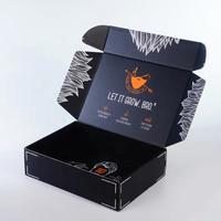 Boîtes d'expédition en carton ondulé personnalisées de luxe avec impression intérieure pour kits de soin de la barbe
