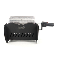 Vente en gros de paniers en maille en acier inoxydable gril de barbecue automatique gril de barbecue à charbon de bois rotatif électrique sans fumée