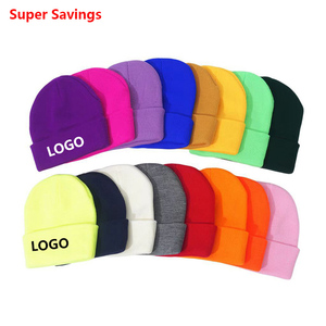 Tùy Chỉnh Thêu Unisex Acrylic <span class=keywords><strong>Beanie</strong></span> Mũ Gorras Dệt Kim <span class=keywords><strong>Beanie</strong></span> Cap Rắn Màu Mùa Đông Beanies Với Biểu Tượng Tùy Chỉnh - Product Image 4