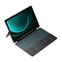 Nouveau pour Samsung Galaxy Tab S9 : Étui clavier avec clavier sans fil rétroéclairé RGB, pavé tactile, rotation à 360° et coque de protection fine