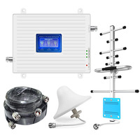 Beste Signaal Booster Triple Band 2G 3G 4G 900 1800 2100 2600Mhz Mobiele Telefoon Signaal Booster repeater Met Yagi Antenne