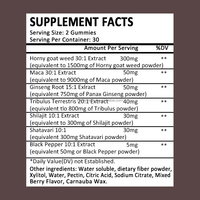 Gommes kératinisées direct usine d'herbe cornée de chèvre personnalisables OEM vitamines améliorant la sexualité des femmes adolescentes femmes enceintes