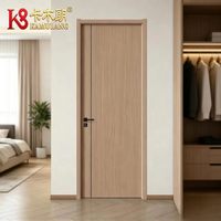 Portes intérieures modernes en MDF polymère sur mesure, isolation acoustique durable, pour villa, salle à manger, école, hôtel, appartement, chambre, salle de bain