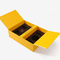 Emballage de Double boîte à 16 pièces, de luxe, Design personnalisé en carton rigide, boîte cadeau en papier