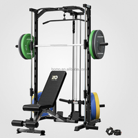Máquina Smith Multifuncional Zoshine para Gimnasio en Casa, Equipo para Sentadillas, Press de Banca, Dominadas y Ejercicios con Cables Cruzados