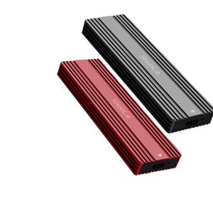 Fabrik OEM Neue Serie HDD-Gehäuse Typ C USB3.<span class=keywords><strong>2</strong></span> Externes HDD-Gehäuse Unterstützt M.<span class=keywords><strong>2</strong></span> SATA SSD HDD-<span class=keywords><strong>Box</strong></span> Aluminium Festplattengehäuse - Product Image 2