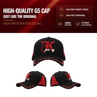 Casquette de baseball en daim à 5 panneaux, modèle OEM ODM 100% neuf, qualité originale, X Sad Boyz, casquettes de baseball personnalisées, casquettes à barbe dorée