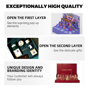 Chizikon in thương mại điện tử bưu phẩm gửi thư vận chuyển đồ trang sức 3D <span class=keywords><strong>Pop</strong></span> <span class=keywords><strong>Up</strong></span> hộp trang điểm vẻ đẹp Quà Tặng PR bao bì hộp giấy sóng - Product Image 5